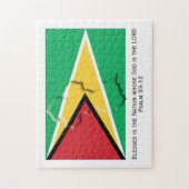 Puzzle GUYANA | Blessed Nation | DRAPEAU GUYANAIS (Vertical)