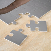 Puzzle Gymnaste féminin étirement, studio photo (Côté)