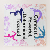 Puzzle Gymnaste... Puissant, Déterminé, Ciblé (Horizontal)