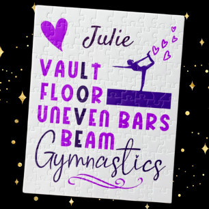 Puzzle Gymnastics Love Vault Floor Uneven Bars Beam