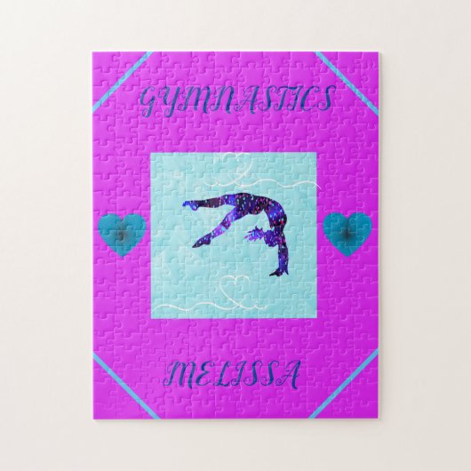 Puzzle GYMNASTICS personnalisé. (Vertical)