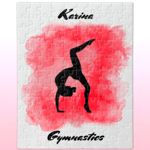 Puzzle Gymnastique Aquarelle Splash Personnalisé
