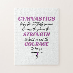 Puzzle Gymnastique Cadeau Le fort Survivre Gymnaste Cadea