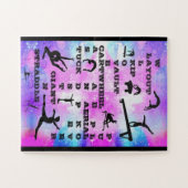 Puzzle Gymnastique Compétences Mot-clé Mot-clé (Horizontal)