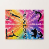 Puzzle Gymnastique des filles Cravate arc-en-ciel (Horizontal)