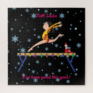 Puzzle Gymnastique Dis à Santa que J'ai Été Sage Noël