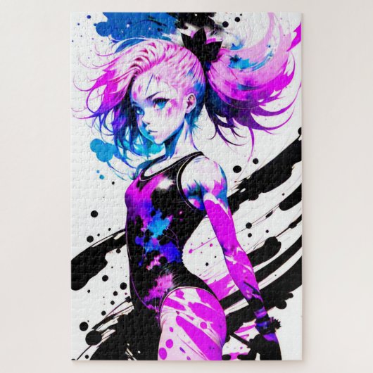 Puzzle Gymnastique Esprit Abstrait de la Gymnaste (Vertical)