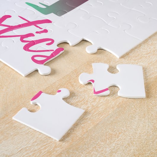 Puzzle Gymnastique Kickover Pastel rose violet bleu (Côté)