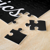 Puzzle Gymnastique noir et rose chaud Personnalisé (Côté)