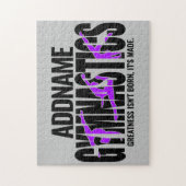 Puzzle Gymnastique NOM Équipe acrobatique Gymnaste à ress (Vertical)