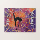 Puzzle Gymnastique personnalisée Halloween Spiderweb (Horizontal)