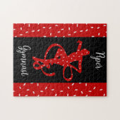 Puzzle Gymnastique rythmique de Noël Rouge Bonbons Sprink (Horizontal)