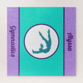 Puzzle Gymnastique Violet / Turquoise (Horizontal)