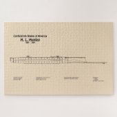 Puzzle H. L. Hunley - Plan directeur des navires SD (Horizontal)