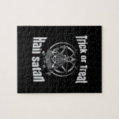 Puzzle Hail Satan Pentagram Goat Halloween (Horizontal)