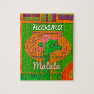 Puzzle Hakuna Giraffe Impression d'art