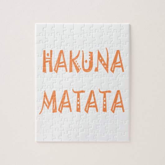 Puzzle Hakuna Matata - Art Tribal Africain (Vertical)