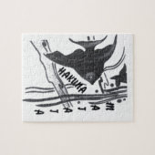 Puzzle Hakuna Matata Fish Art Imprimer (Horizontal)