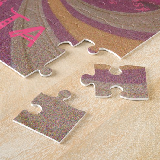 Puzzle Hakuna Matata Joyeux Noël joli coeur design (Côté)