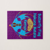 Puzzle "Hakuna Matata Kenya" Papillon Art Imprimer/Graphi (Horizontal)