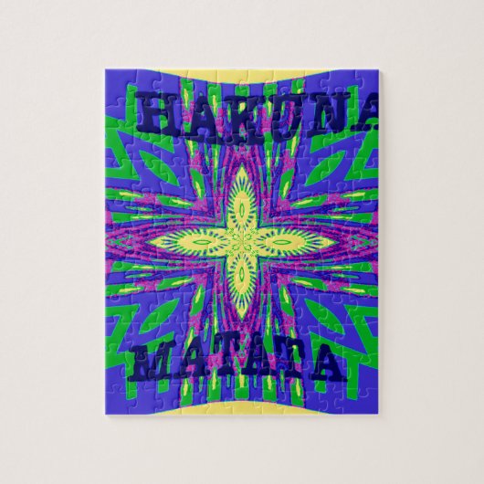 Puzzle Hakuna matata Mombasa Kanga (Vertical)