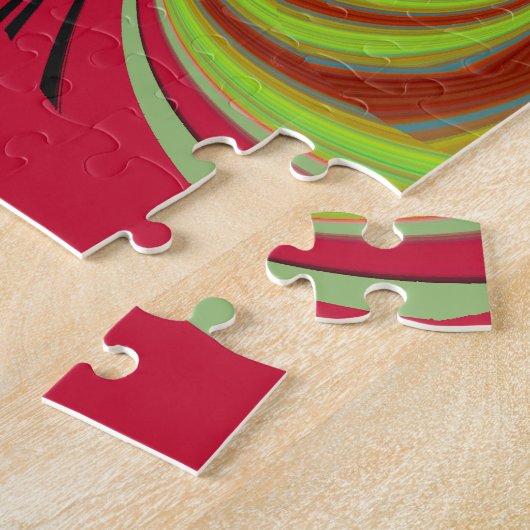 Puzzle Hakuna Matata red yellow design (Côté)