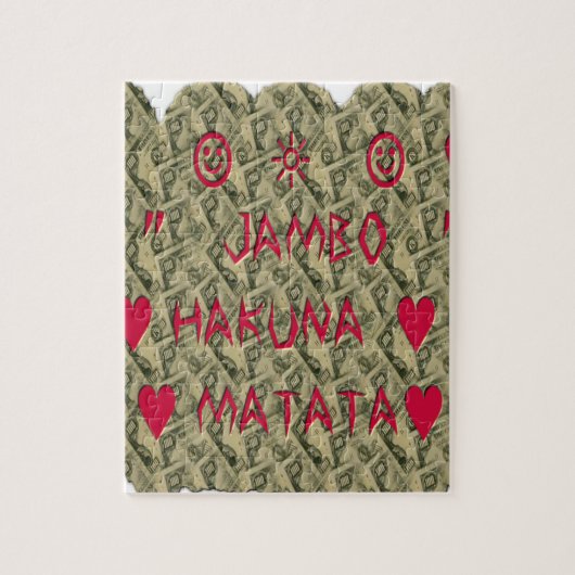 Puzzle Hakuna Matata Talk Argent Art Design (Vertical)