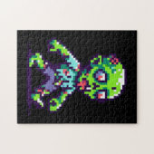 Puzzle Halloween 8 bits drôle zombie (Horizontal)