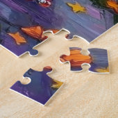 Puzzle Halloween anglais Foxhound Dogs Trick or Treating (Côté)