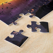 Puzzle Halloween avec Lune et Sorcière (Côté)