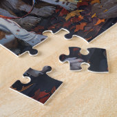 Puzzle Halloween Basset Hound Éffrayant (Côté)