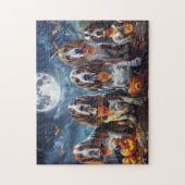 Puzzle Halloween Basset Hound Éffrayant (Vertical)