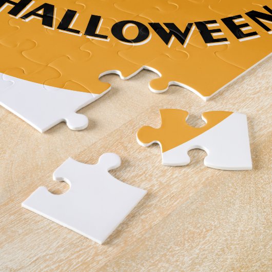 Puzzle Halloween Bats Orange (Côté)