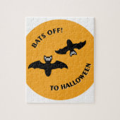 Puzzle Halloween Bats Orange (Vertical)