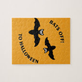 Puzzle Halloween Bats Orange (Horizontal)