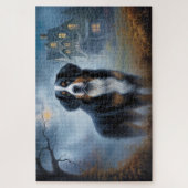 Puzzle Halloween Bernes de montagne effrayant (Vertical)
