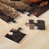 Puzzle Halloween caniche Éffrayant (Côté)