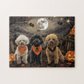 Puzzle Halloween caniche Éffrayant (Horizontal)
