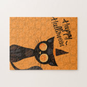 Puzzle Halloween/chat/citrouille/automne (Horizontal)