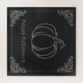 Puzzle Halloween Citrouille en argent (Horizontal)