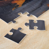 Puzzle Halloween Citrouilles Havanais effraie (Côté)