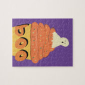 Puzzle Halloween cute ghost cupcake  (Horizontal)