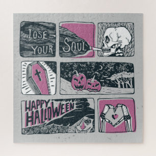 Puzzle Halloween de bande dessinée : Illustration amusant