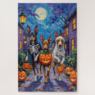 Puzzle Halloween de Kelpie australienne