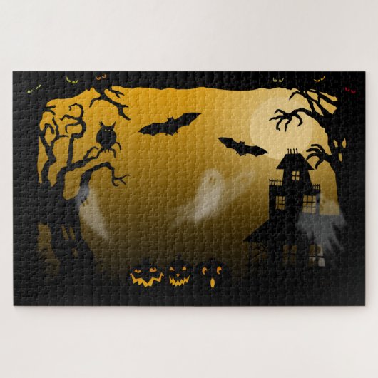 Puzzle Halloween éffrayant Haunted House (Horizontal)