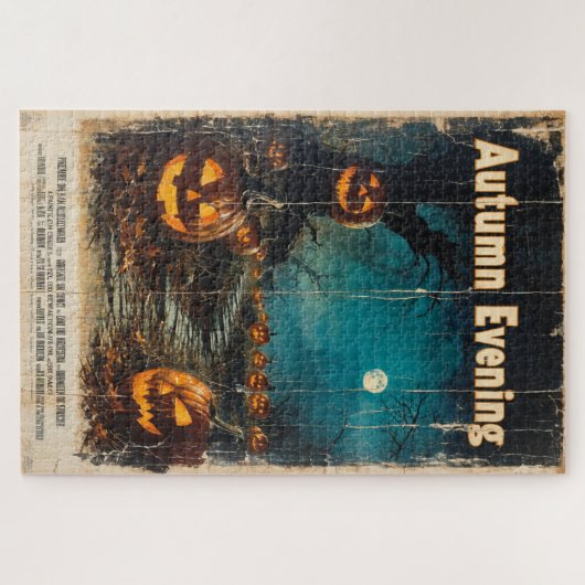Puzzle Halloween Graphic - saison 1960 inspirée (Horizontal)