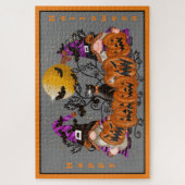 Puzzle Halloween Grey Gray Gnome (Vertical)
