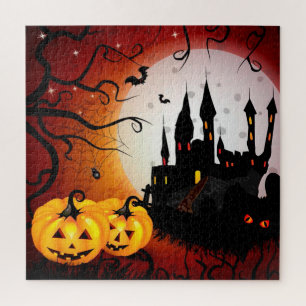 Puzzle Halloween Haunted House et Jack-O Lanterns