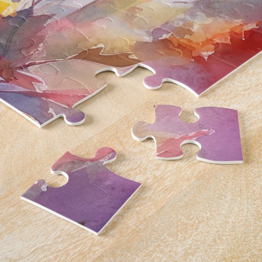 Puzzle Halloween Hélicoptère Bleu Avec La Peur Citrouille (Côté)