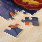 Puzzle Halloween irlandais roux Trick-or-Treating (Côté)